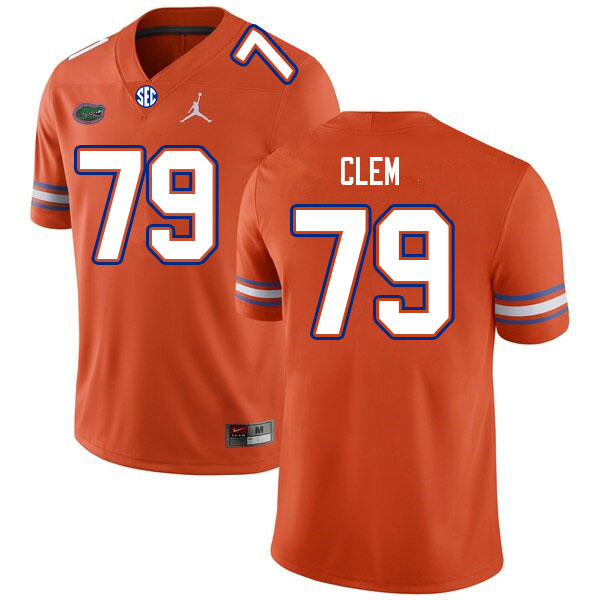 Men #79 Hayden Clem Florida Gators College Football Jerseys Sale-Orange